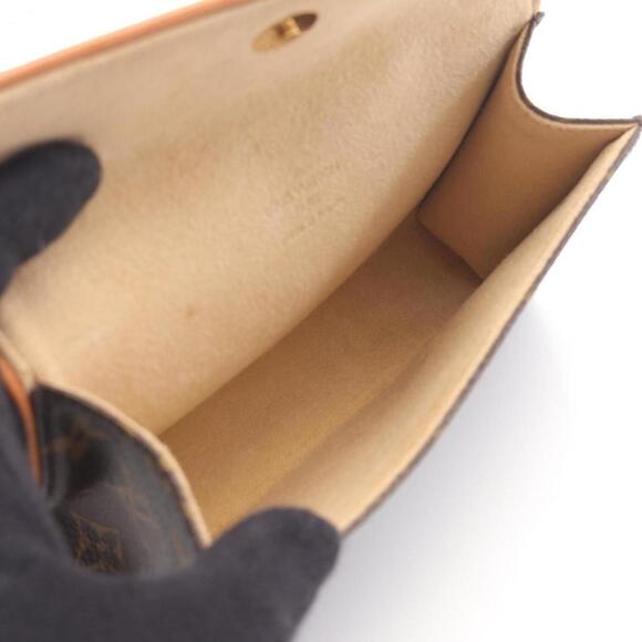 LOUIS VUITTON Authentic Brown Monogram Leather Pochette Fanny Pack - Picture 3 of 12